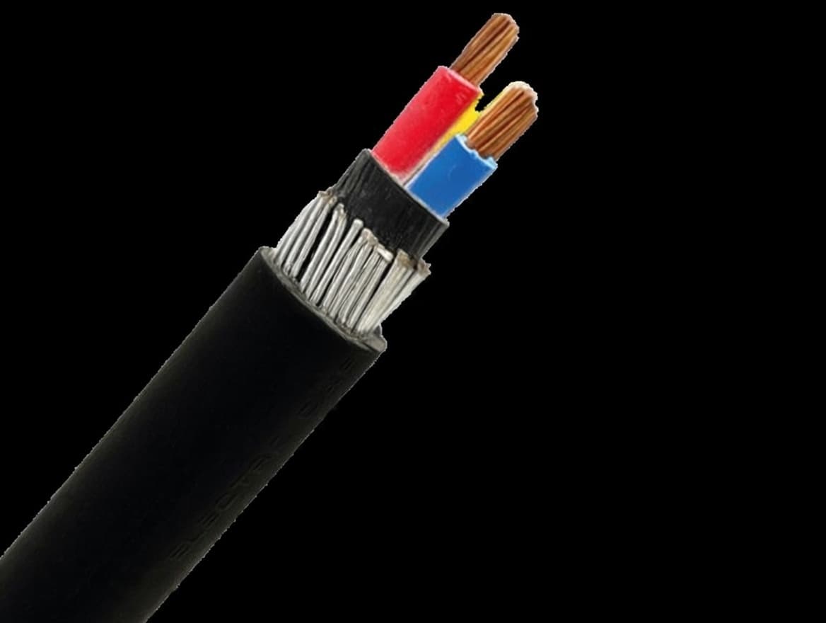 Armoured copper cable 2 core