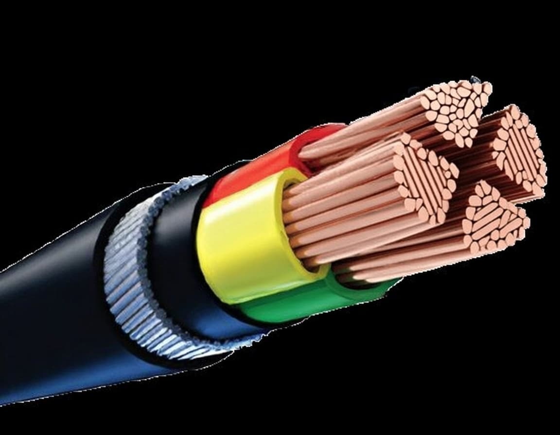 unarmoured copper cable -3.5 core